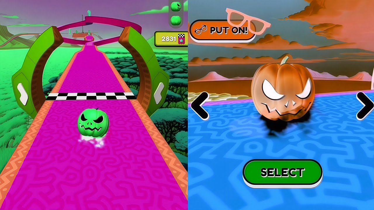 ⚾🌈🎃Going Balls, SpeedRun Vs Reverse Video Gameplay Part 295