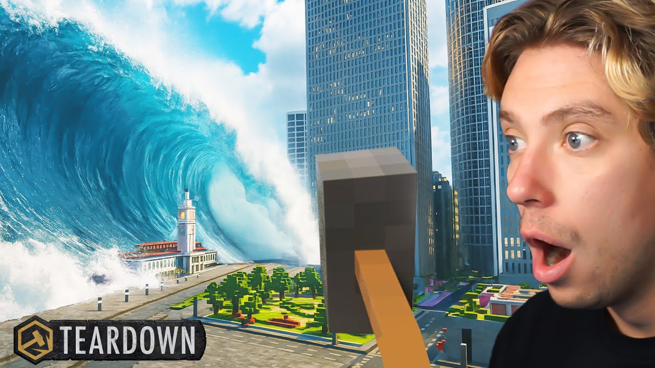 Surviving a Tsunami in Teardown (REALISTIC)