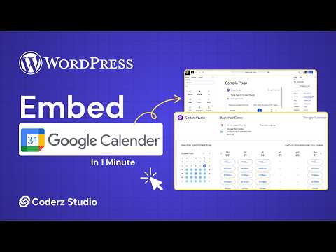 Embed Google Calendar in WordPress (Gutenberg) - Easy Way