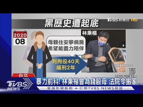 暴力前科! 林秉樞曾為錢毆母 法院令搬家｜TVBS新聞
