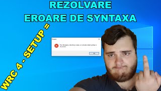 Tutorial Rezolvare Problema De Syntaxa Wrc 4 - Setup Syntax Error