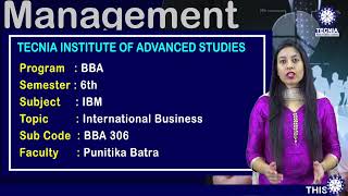 Ibm International Business Dr. Punita Barta Bba Tias Tecnia Tv