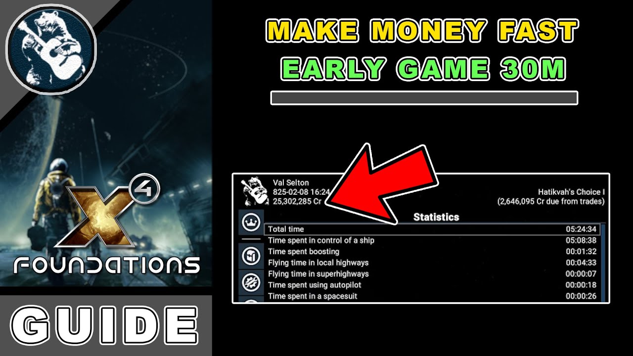 X4 Foundations How to Make Money Fast - Early Game 30M (X4 ...