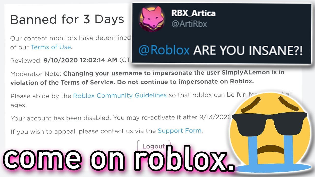 roblox moderation be crazy