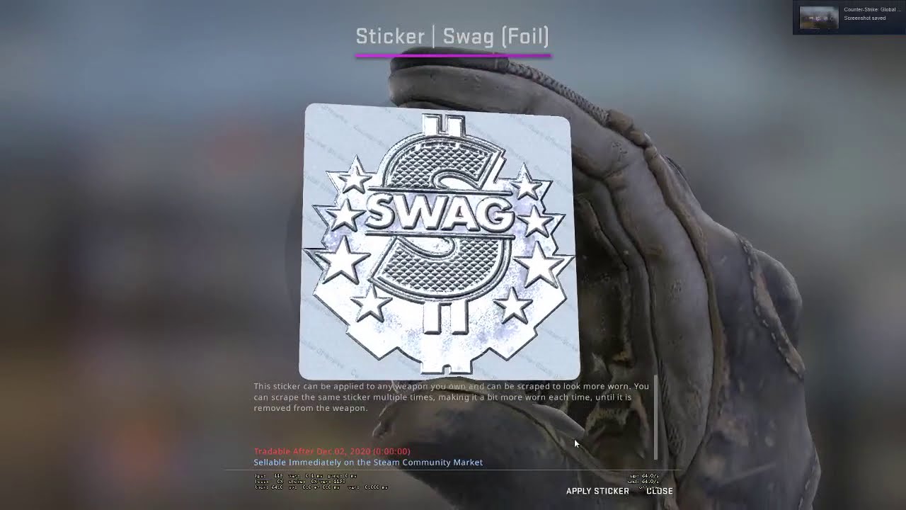 Unboxing Sticker SWAG ( foil )