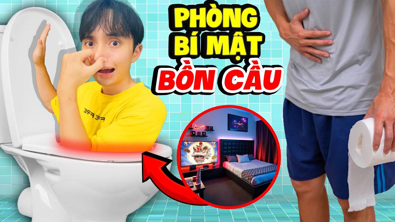 2 CÁ LÀM CĂN PHÒNG BÍ MẬT TRONG BỒN CẦU