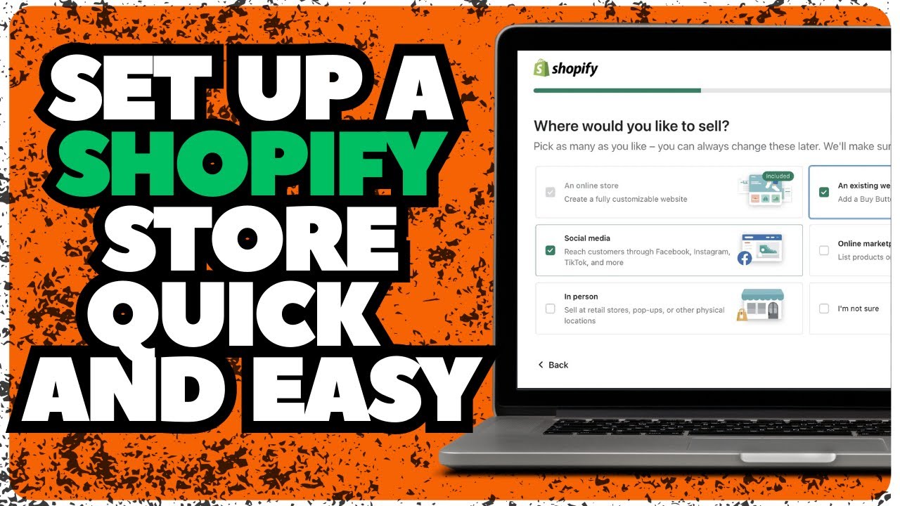How To Setup a Shopify Store | QUICK AND EASY - YouTube