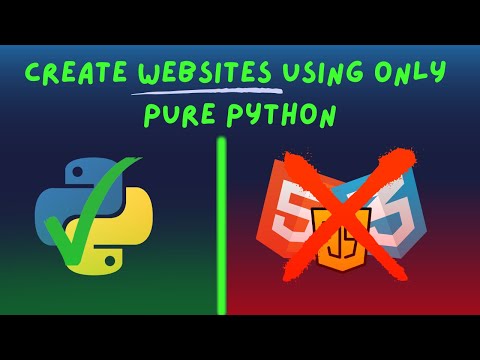 CREATE WEBSITES IN PYTHON WITHOUT HTML CSS AND JAVASCRIPT