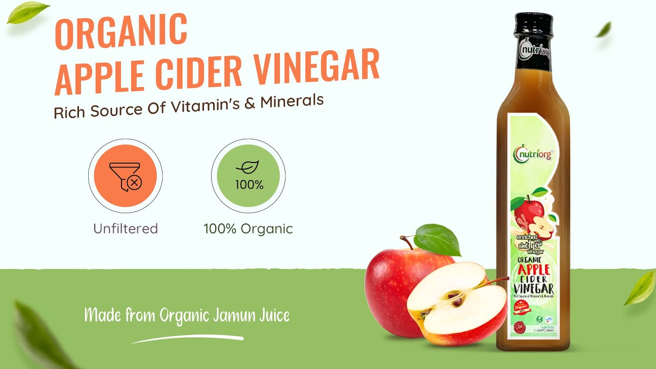 Sip the Health, Embrace the Vinegar: Apple Cider vinegar | Nutriorg Organic Apple Cider Vinegar