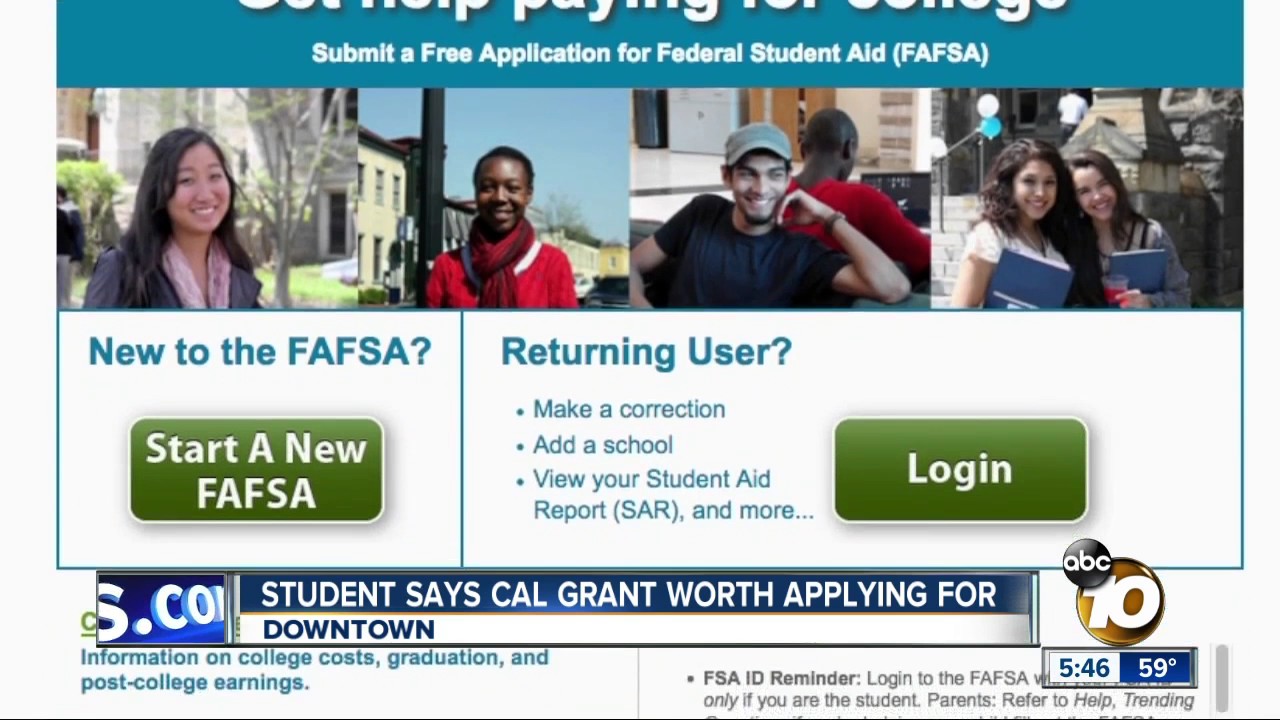 Student Says Cal Grant Worth Applying For