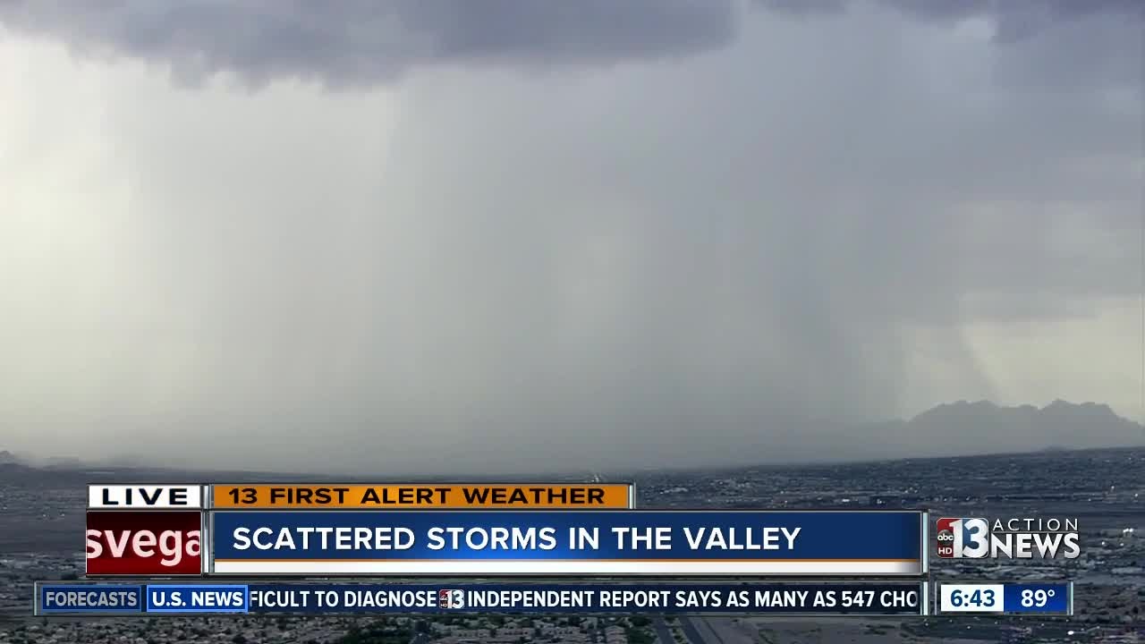 Flash flood warning issued for parts of Las Vegas valley - YouTube