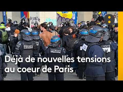 Police déployée : De nouvelles tensions éclatent place de la République à Paris