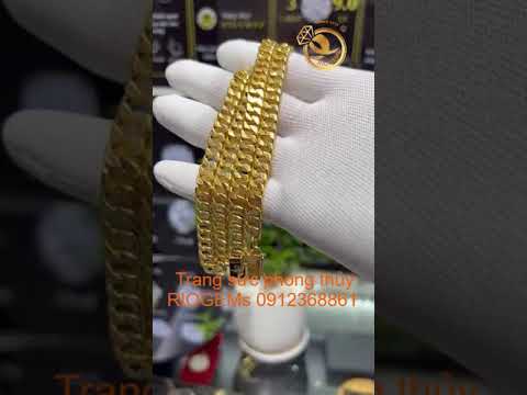 Dây chuyền Cuban cổ điển VÀNG 18K 6ly