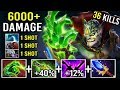 WTF IMBA HERO IS BACK 6000+ Damage Finger 52% Magic Lion vs Tinker Mid 1 Shot Kill Crazy Game Dota 2