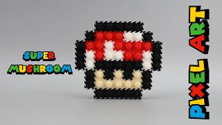 Super Mushroom: The Power-Up Made with #PixBrix 🍄 #PixelArt - #ASMR