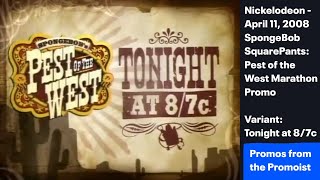 Nickelodeon - Pest of the West Promo 2008 Tonight at