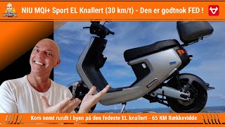 NIU MQi+ Sport EL Knallert Test (30 km/t) + APP Gennemgang - Wauv den er FED !