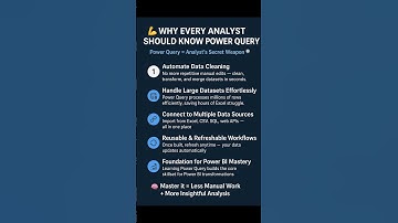 Why Every Analyst Should Master Power Query|Excel’s Hidden Superpower #dataanalyst  #datadripwithsid