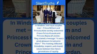 William & Kate’s Elegant Meeting With Hussein & Rajwa Resimi