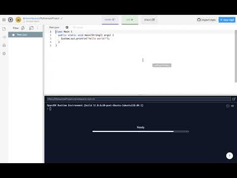 0 Creating a Java Project on Repl.it