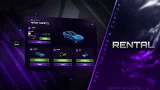 [FiveM - ESX/QB/CUSTOM] ARRAY RENTAL