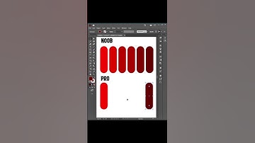 How to create gradient color palette in Illustrator #shorts