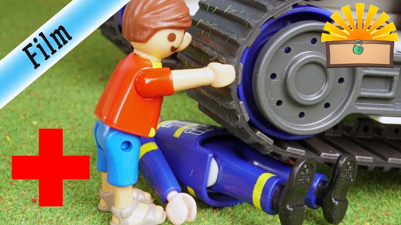 UNFALL! Unter THW Ketten-BAGGER geraten! - FAMILIE Bergmann 