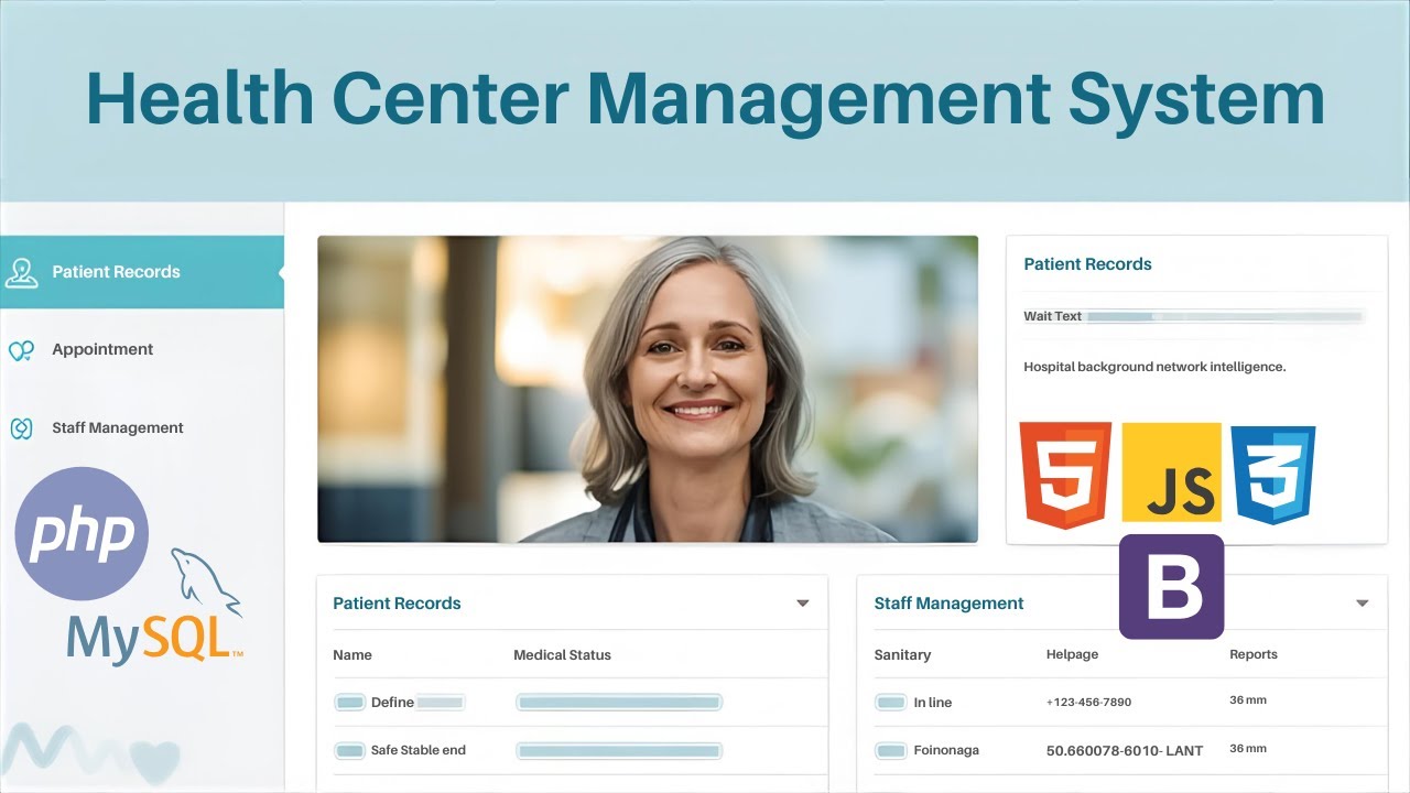 Full-stack Project: Health Center Management System - YouTube