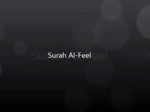 Mishary Al-Afasy - Surah 105 Al-Feel Phonetic