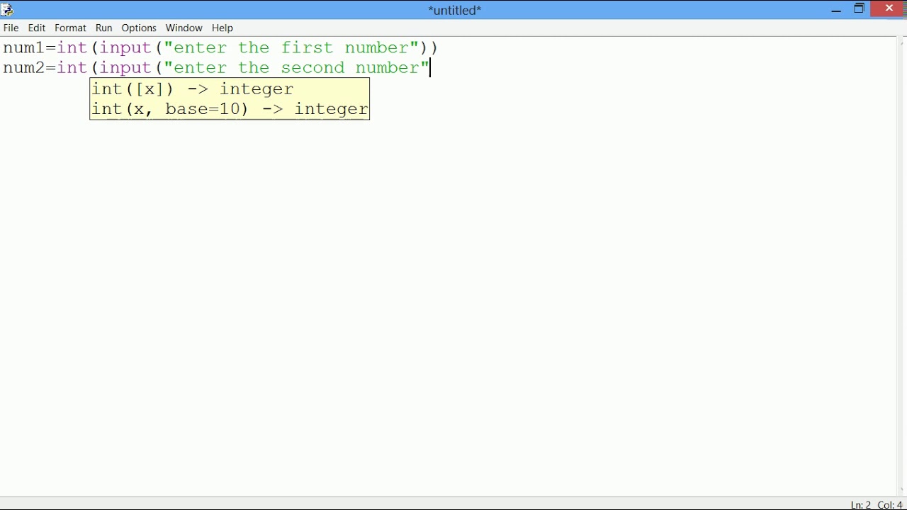 Subtraction of two numbers in python by user input - YouTube Subtraction Of Two Numbers In Python By User Input - Youtube