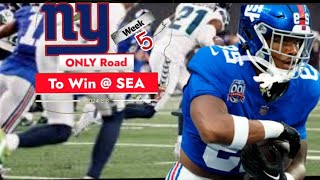 2024 NFL Week 5 • New York Giants vs Seattle Seahawks • Key to Win: Tyrone Tracy Jr Highlights