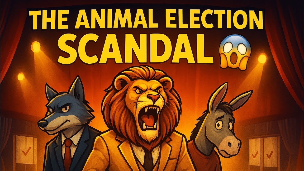 Who Will Win the Animal Election? Donkey, Lion or Wolf | Election Scandal Revealed | Cartoon Story
