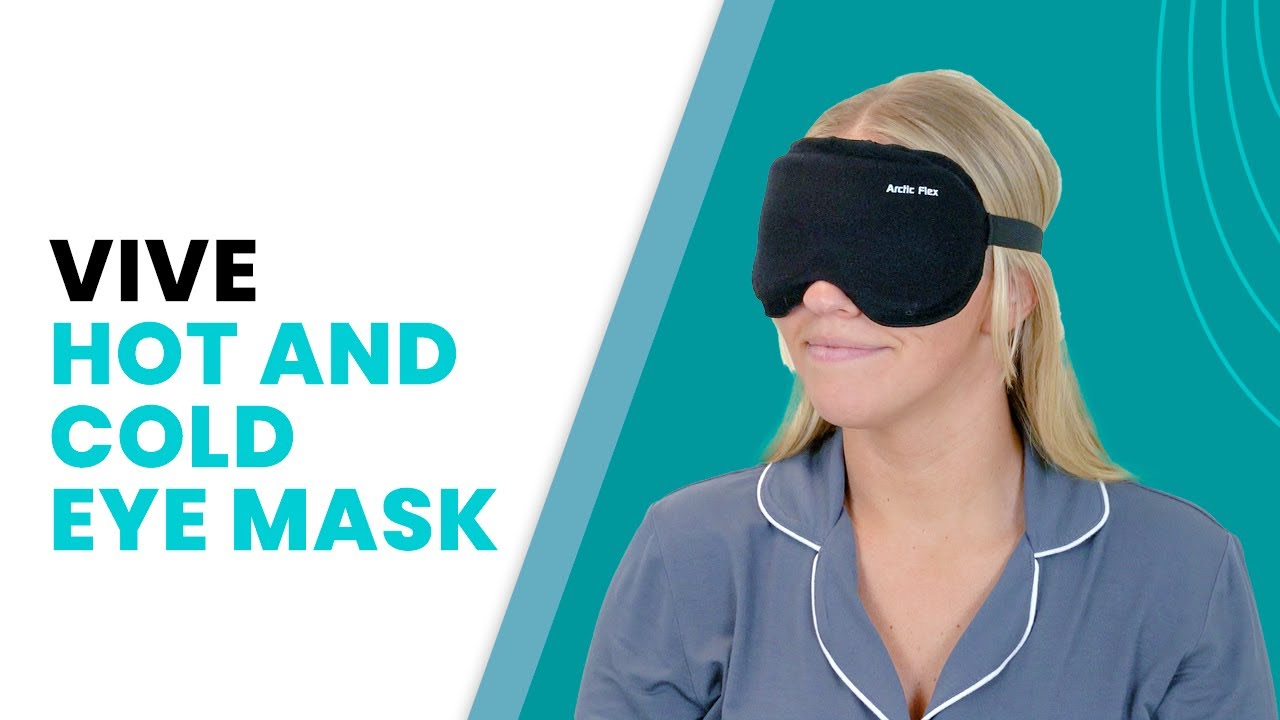 Маска для глаз Vive Health с подогревом и охлаждением | Снятие отечности, головной боли и напряже...