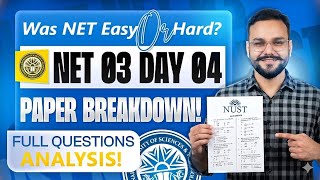 NUST NET 03 7th April Complete Paper Analysis | All Subjects MCQs &amp; Solutions | NUST NET 2026
