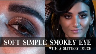 Soft Simple Smokey Eye With Glitter | Linda Hallberg