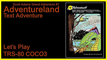 Adventureland COCO TRS-80 Color Computer - Scott Adams Grand Adventure #1 Let