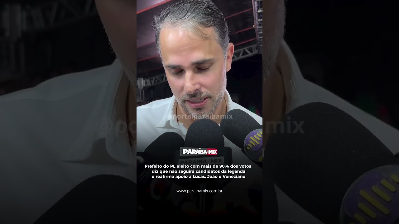 Prefeito do PL, diz que não seguirá candidatos da legenda e reafirma apoio a Lucas, João e Veneziano