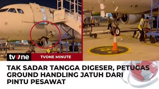 Detik-detik Petugas Bandara Terjatuh dari Pesawat | tvOne Minute