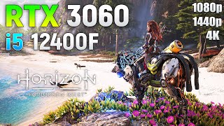 Horizon Forbidden West : RTX 3060 + i5 12400F | 1080p | 1440p | 4K