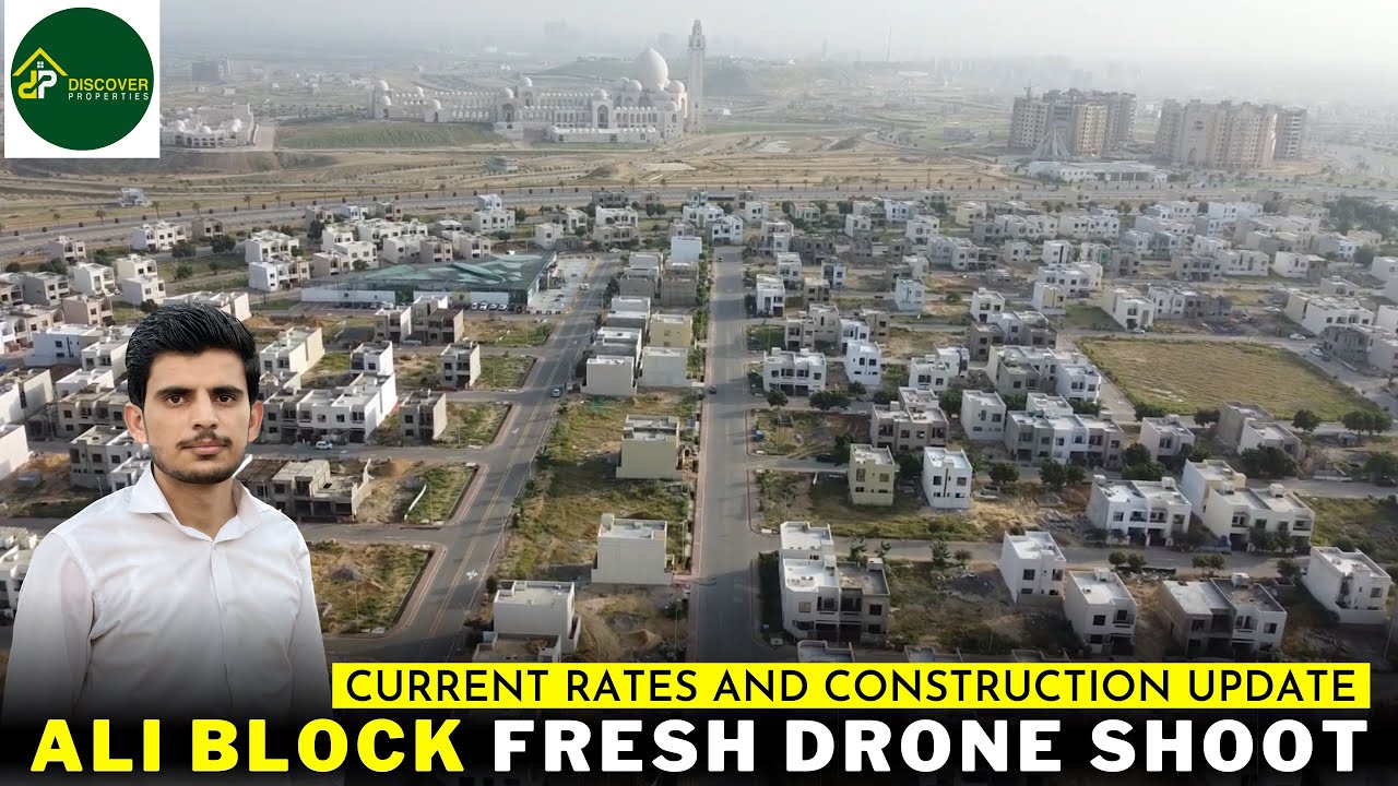 Ali R Block Ali Block Fresh Drone Shoot | Bahria Town Karachi - YouTube