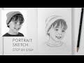How to draw a portrait sketch from a reference photo