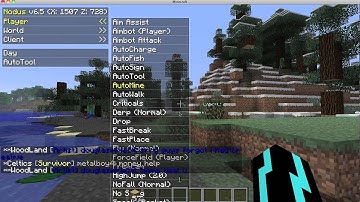 Best Minecraft 1.2.5 hacked client Nodus!