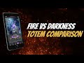 War and order  fire vs darkness totem comparison
