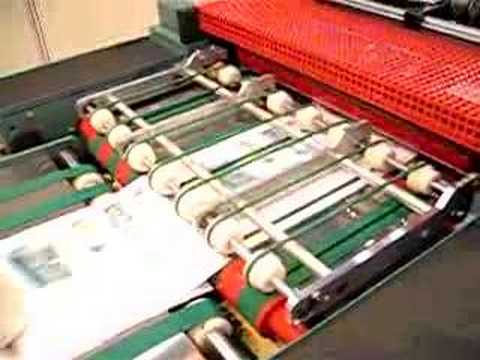 PACK TO PACK-SHEET COLLATOR WITH GLUE - YouTube