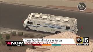 Two men found dead inside parked car in west Phoenix
