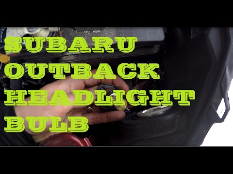 How to change headlight bulb in Subaru Outback 2015-2018