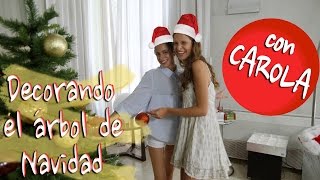 Decorando el árbol de Navidad... Con Carola! #NavidadConTini | TINI