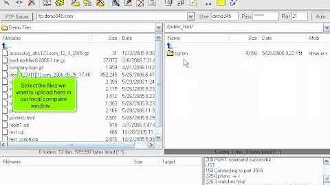 FTP - Uploading Files using LeapFTP