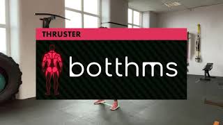 Thruster With Botthms Long Resistance Bands Exercises Botthms.com