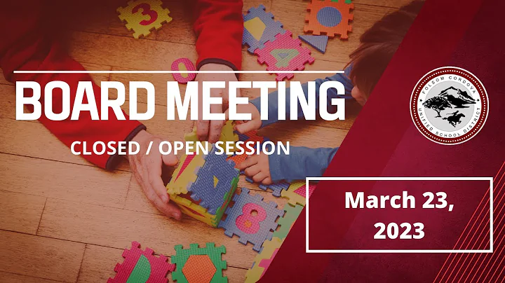 FCUSD Board Meeting 3/23/2023 - Closed/Open Session